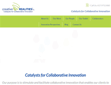 Tablet Screenshot of creativerealities.com